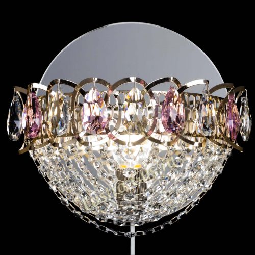 Бра Астра Сетка розовая в Химках Гусь Хрустальный