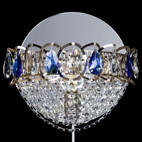 Бра Астра Сетка синяя в Химках Гусь Хрустальный