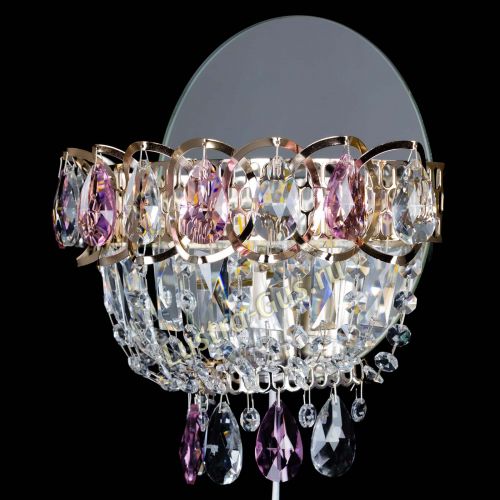 Бра Астра розовая в Химках Гусь Хрустальный