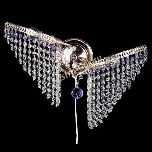 Бра Бутоны №2 фиолетовая в Химках Гусь Хрустальный