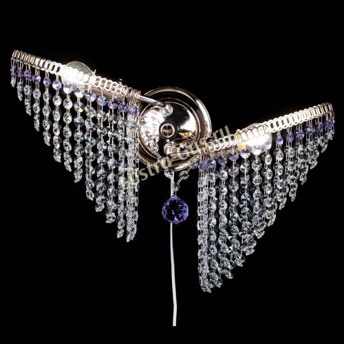 Бра Бутоны №2 фиолетовая в Химках Гусь Хрустальный