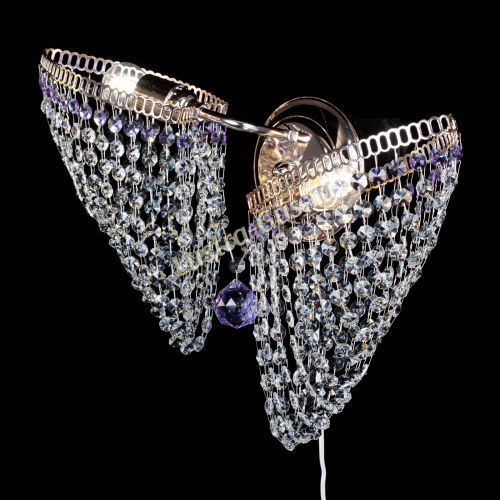Бра Бутоны №2 фиолетовая в Химках Гусь Хрустальный