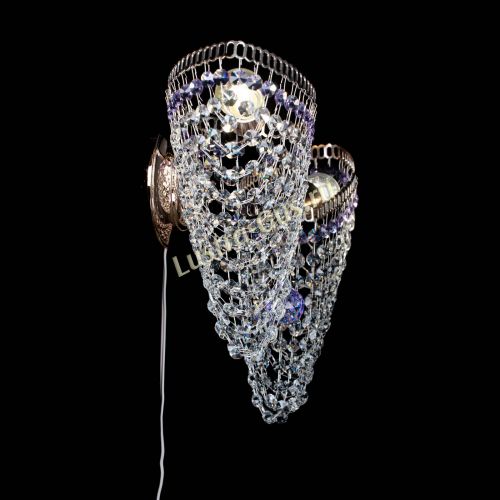 Бра Бутоны №2 фиолетовая в Химках Гусь Хрустальный