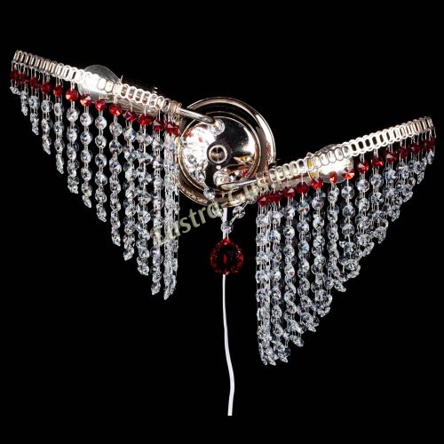 Бра Бутоны №2 красная в Химках Гусь Хрустальный