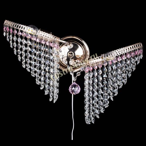 Бра Бутоны №2 розовая в Химках Гусь Хрустальный