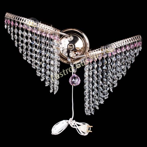 Бра Бутоны №2 розовая в Химках Гусь Хрустальный