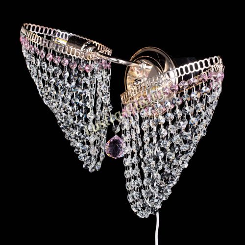 Бра Бутоны №2 розовая в Химках Гусь Хрустальный