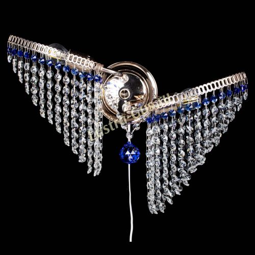 Бра Бутоны №2 синяя в Химках Гусь Хрустальный