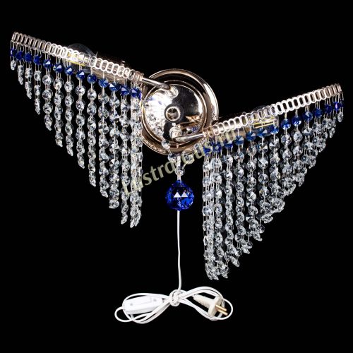 Бра Бутоны №2 синяя в Химках Гусь Хрустальный