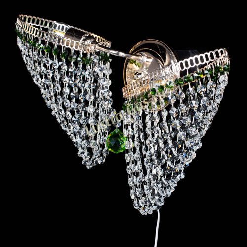 Бра Бутоны №2 зеленая в Химках Гусь Хрустальный