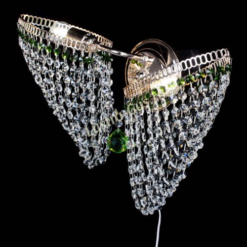Бра Бутоны №2 зеленая в Химках Гусь Хрустальный