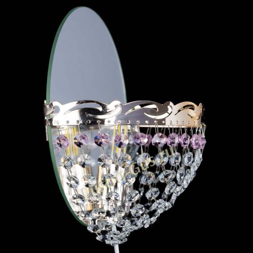 Бра Диана розовая в Химках Гусь Хрустальный