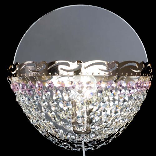 Бра Диана розовая в Химках Гусь Хрустальный