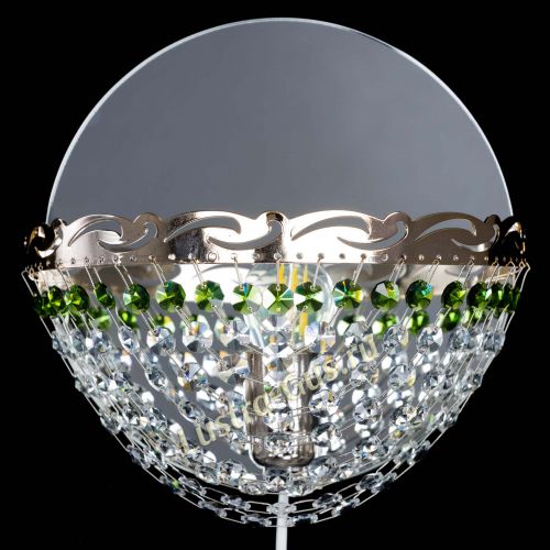 Бра Диана зеленая в Химках Гусь Хрустальный