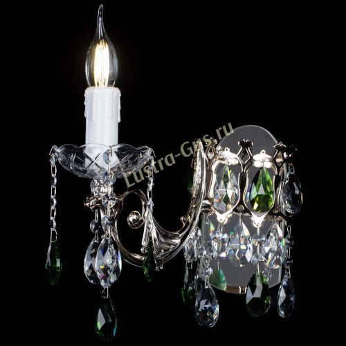 Бра Елизавета №1 мини зеленая в Химках Гусь Хрустальный