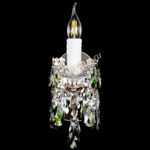 Бра Елизавета №1 мини зеленая в Химках Гусь Хрустальный