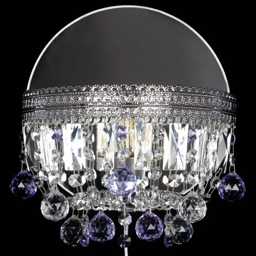 Бра Флоренция шар фиолетовая в Химках Гусь Хрустальный