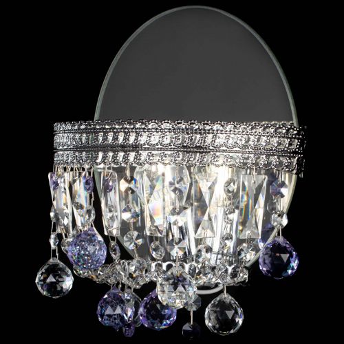 Бра Флоренция шар фиолетовая в Химках Гусь Хрустальный