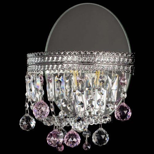 Бра Флоренция шар розовая в Химках Гусь Хрустальный