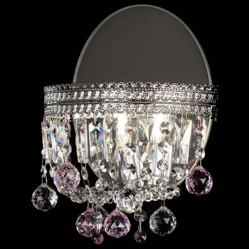 Бра Флоренция шар розовая в Химках Гусь Хрустальный