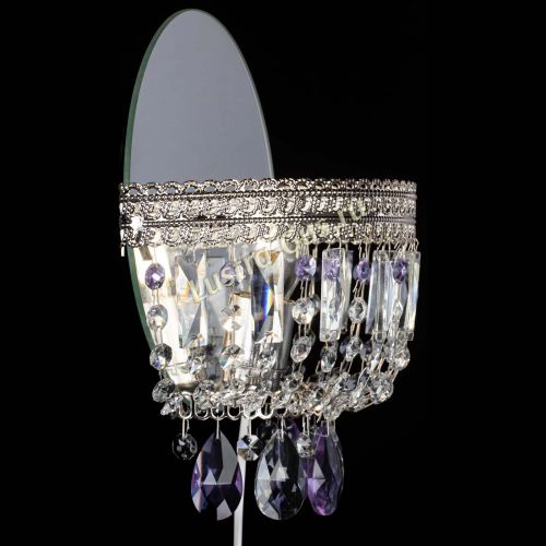 Бра Флоренция журавлик фиолетовая в Химках Гусь Хрустальный