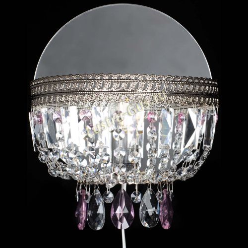 Бра Флоренция журавлик розовая в Химках Гусь Хрустальный