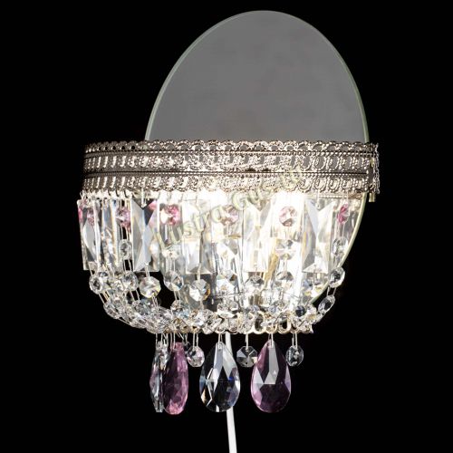 Бра Флоренция журавлик розовая в Химках Гусь Хрустальный