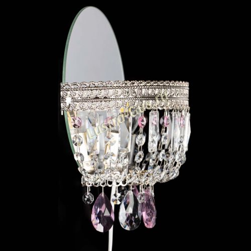 Бра Флоренция журавлик розовая в Химках Гусь Хрустальный