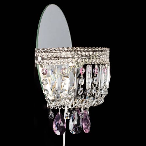 Бра Флоренция журавлик розовая в Химках Гусь Хрустальный