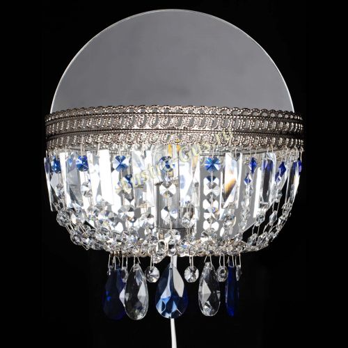 Бра Флоренция журавлик синяя в Химках Гусь Хрустальный