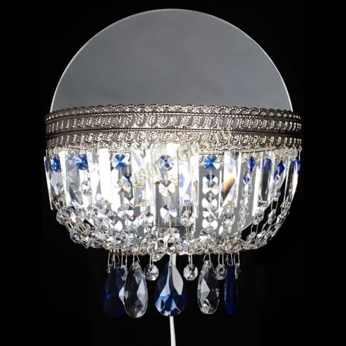 Бра Флоренция журавлик синяя в Химках Гусь Хрустальный