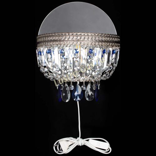 Бра Флоренция журавлик синяя в Химках Гусь Хрустальный