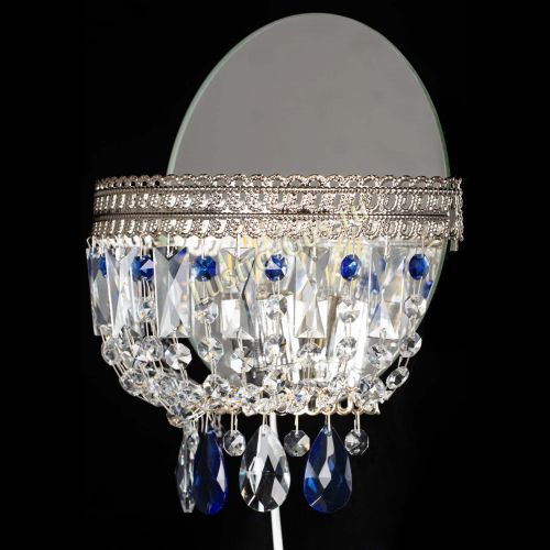 Бра Флоренция журавлик синяя в Химках Гусь Хрустальный