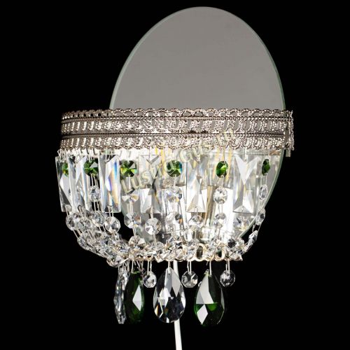 Бра Флоренция журавлик зеленая в Химках Гусь Хрустальный