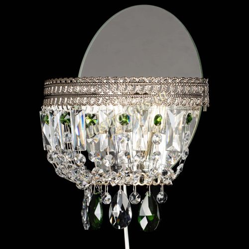 Бра Флоренция журавлик зеленая в Химках Гусь Хрустальный