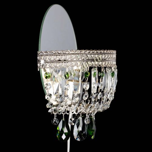 Бра Флоренция журавлик зеленая в Химках Гусь Хрустальный