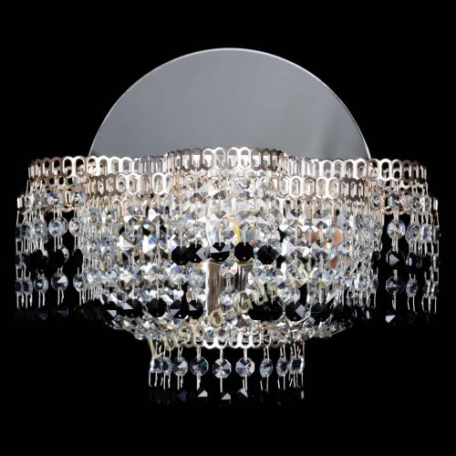 Бра Камелия обтикон Черная в Химках Гусь Хрустальный