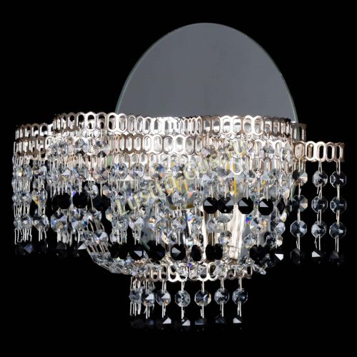 Бра Камелия обтикон Черная в Химках Гусь Хрустальный