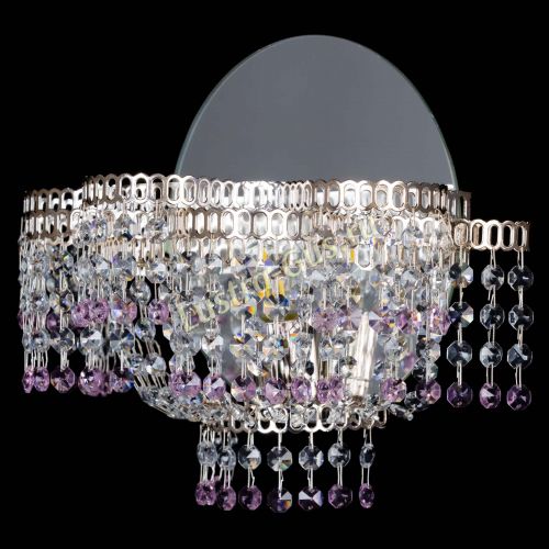 Бра Камелия обтикон Розовая в Химках Гусь Хрустальный