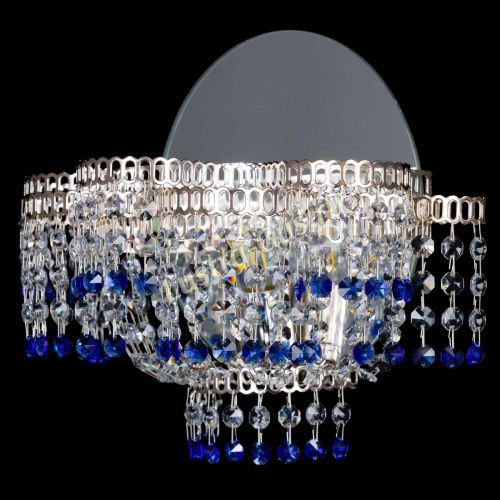 Бра Камелия обтикон Синяя в Химках Гусь Хрустальный