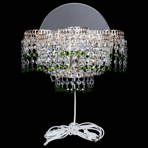 Бра Камелия обтикон Зеленая в Химках Гусь Хрустальный