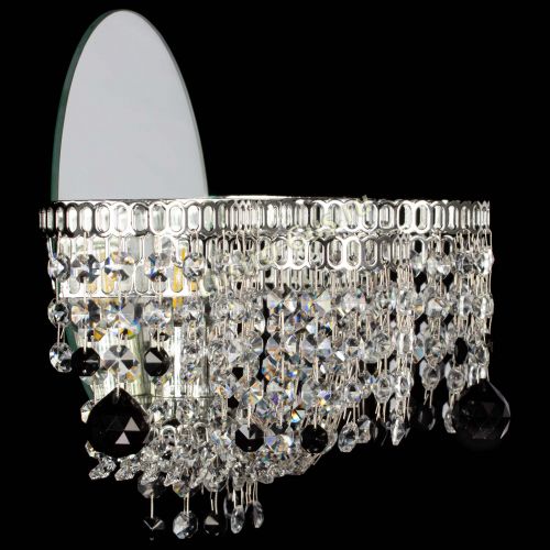 Бра Камелия шар черная в Химках Гусь Хрустальный