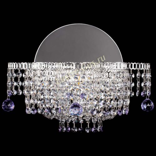 Бра Камелия шар фиолетовая в Химках Гусь Хрустальный