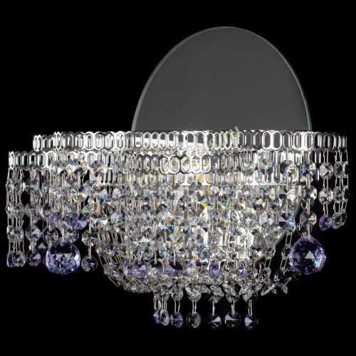 Бра Камелия шар фиолетовая в Химках Гусь Хрустальный