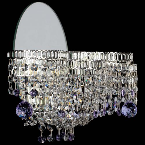 Бра Камелия шар фиолетовая в Химках Гусь Хрустальный
