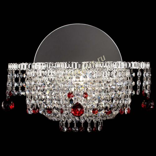 Бра Камелия шар красная в Химках Гусь Хрустальный