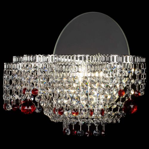 Бра Камелия шар красная в Химках Гусь Хрустальный