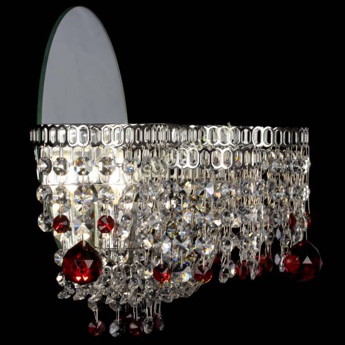 Бра Камелия шар красная в Химках Гусь Хрустальный