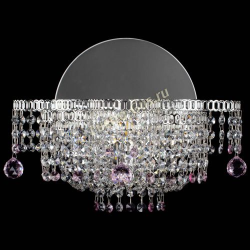 Бра Камелия шар розовая в Химках Гусь Хрустальный