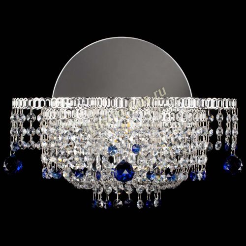Бра Камелия шар синяя в Химках Гусь Хрустальный